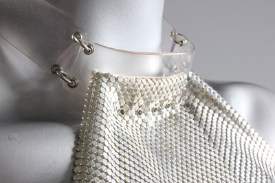 Lot 180 - A Paco Rabanne chainmail halterneck bodice and...