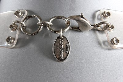 Lot 180 - A Paco Rabanne chainmail halterneck bodice and...