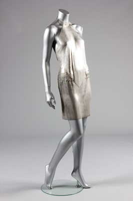 Lot 180 - A Paco Rabanne chainmail halterneck bodice and...