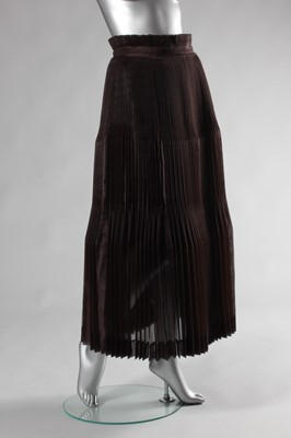 Lot 165 - An Issey Miyake lantern pleated brown...