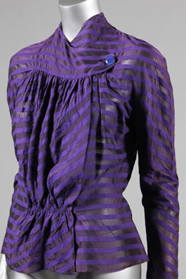 Lot 55 - Two Schiaparelli blouses, both bearing 21...