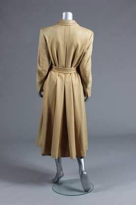 Lot 76 - A rare Hermès leather coat, late 1940s-early...