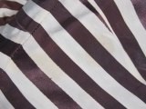 Lot 87 - A Chanel couture striped satin cocktail dress,...