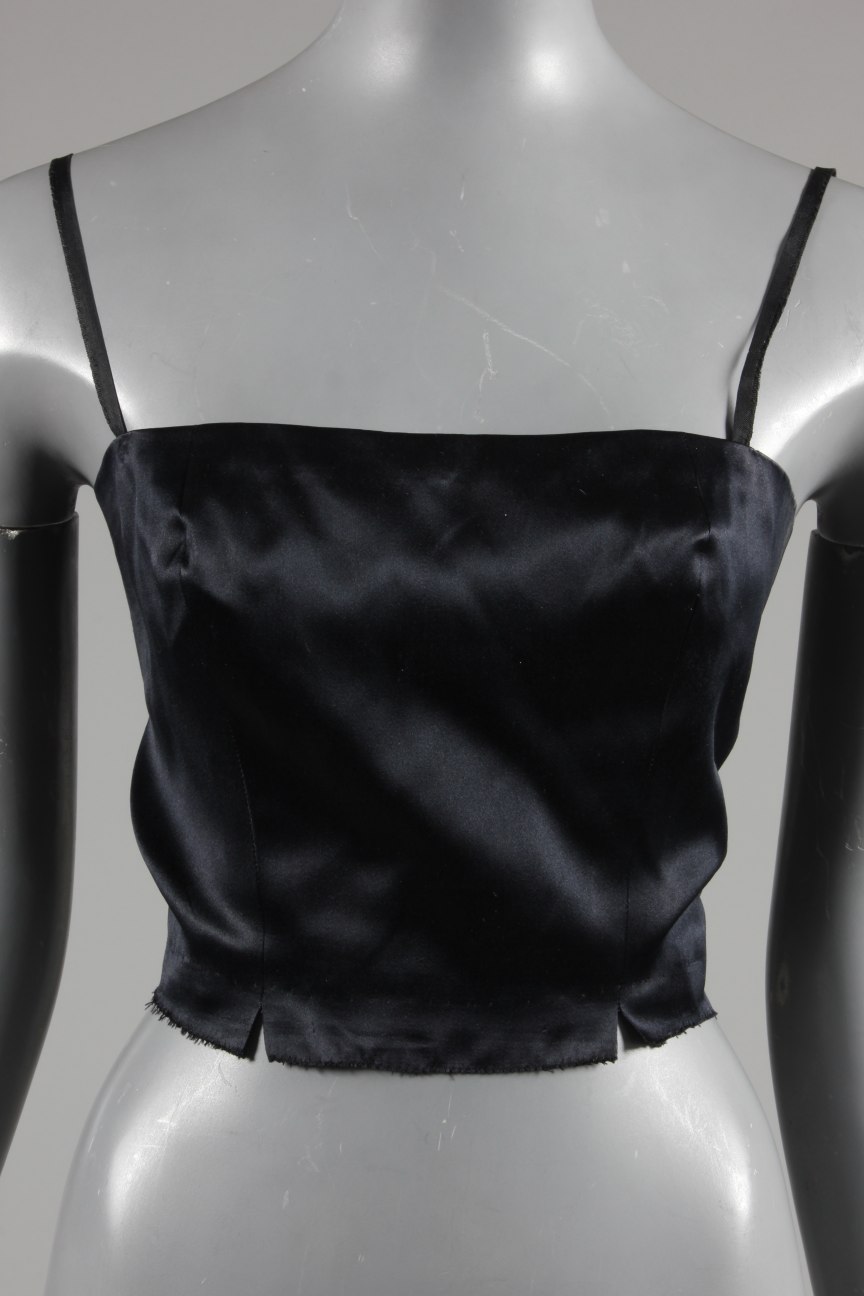 Lot 96 A Jacques Griffe black wool crepe dinner gown,