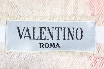 Lot 116 - A Valentino couture salmon-pink crêpe evening...