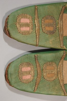 Lot 227 - A pair of Chinese shoes for bound feet, circa...