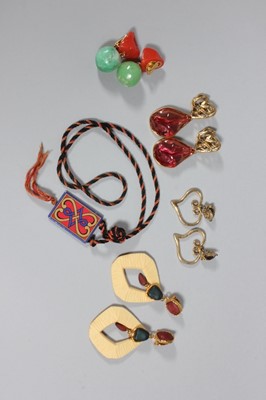 Lot 10 - Yves Saint Laurent and Lacroix jewellery,...