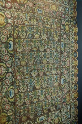 Lot 263 - A large Buratto coverlet, Italian, early 17th...