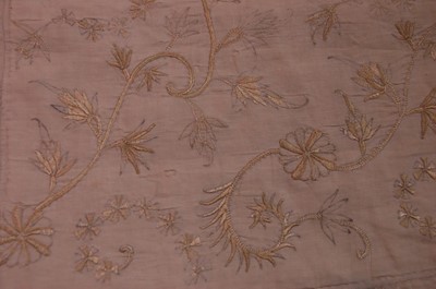 Lot 264 - An embroidered cradle cover, English, circa...