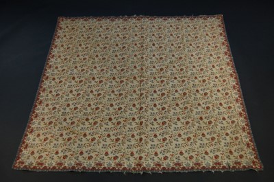 Lot 273 - A woven Norwich shawl, circa 1830-40, the...