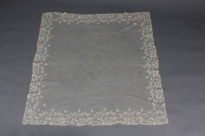 Lot 280 - A Carrickmacross applique veil, late 19th...