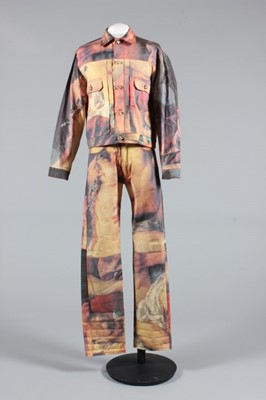 Lot 108 - A Vivienne Westwood Boucher-print denim suit,...