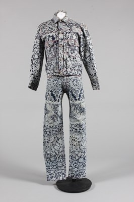 Lot 109 - A Vivienne Westwood Venetian lace print denim...