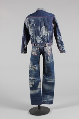 Lot 110 - A Vivienne Westwood 'Rolls Royce' print denim...