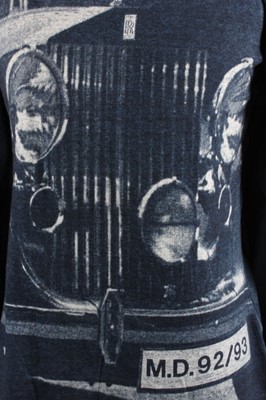 Lot 110 - A Vivienne Westwood 'Rolls Royce' print denim...