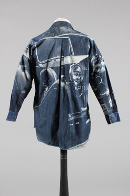 Lot 110 - A Vivienne Westwood 'Rolls Royce' print denim...