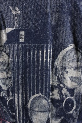 Lot 110 - A Vivienne Westwood 'Rolls Royce' print denim...