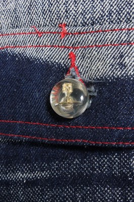 Lot 110 - A Vivienne Westwood 'Rolls Royce' print denim...