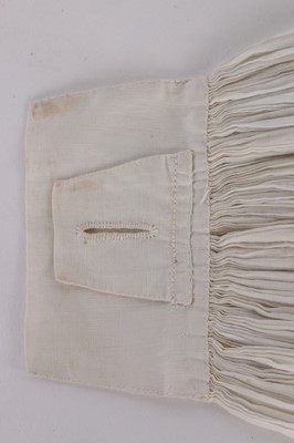 Lot 93 - A fine gentleman's pleated lawn stock, English,...