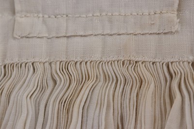Lot 93 - A fine gentleman's pleated lawn stock, English,...