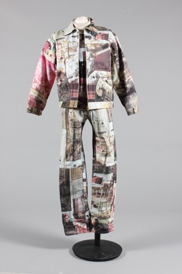 Lot 113 - A Vivienne Westwood 'Salon' print denim jacket...