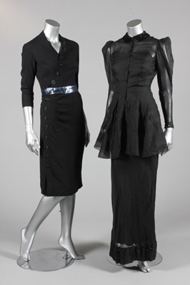 Lot 129 - A group of 1930-40s clothing, seven ensembles...