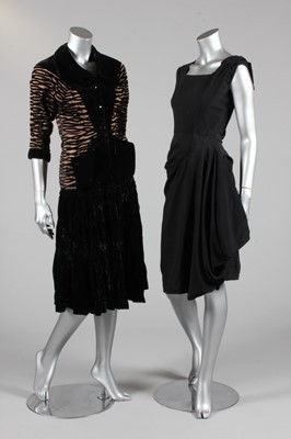 Lot 129 - A group of 1930-40s clothing, seven ensembles...