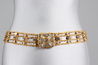 Lot 138 - A Kenneth Jay Lane gilt rope twist belt, 1960s,...