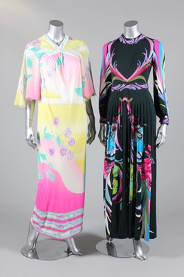 Lot 160 - A Leonard printed jersey summer gown, early...