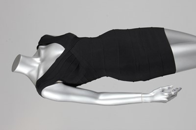 Lot 165 - An Herve Leger black bandage dress, Couture...