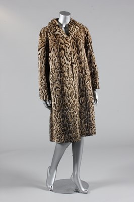 Lot 170 - An Ocelot coat and hat, 1950s, labelled...