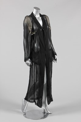 Lot 21 - A Commes des Garcons black viscose chiffon...