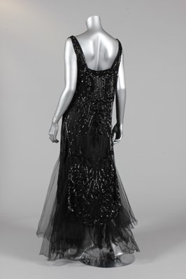 Lot 297 - An elaborate black beaded and sequined tabard,...