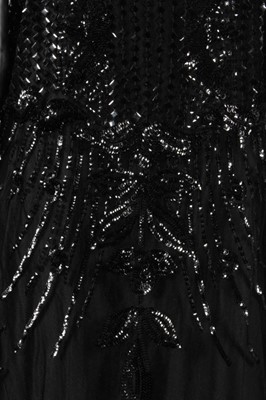 Lot 297 - An elaborate black beaded and sequined tabard,...