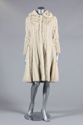 Lot 363 - A Harrods azurene mink coat, 1970s, with...