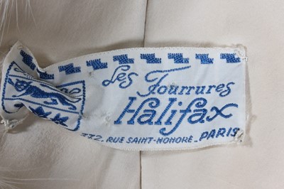 Lot 364 - A white fox cape, probably 1970s, labelled...