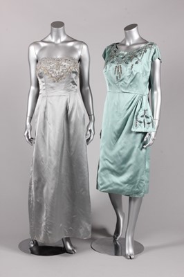 Lot 32 - Four large-size cocktail and evening dresses,...