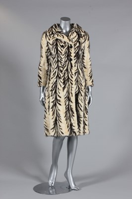 Lot 367 - An Intarzia mink coat, 1960s, labelled 'Pels...