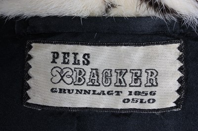 Lot 367 - An Intarzia mink coat, 1960s, labelled 'Pels...