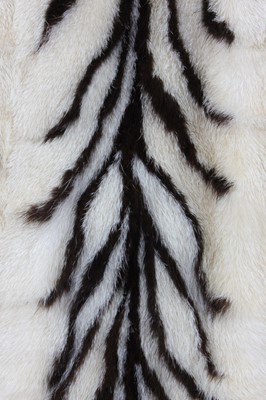 Lot 367 - An Intarzia mink coat, 1960s, labelled 'Pels...