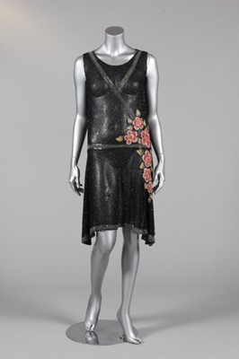 Lot 140 - A good beaded flapper dress, French, circa...