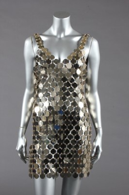 Lot 372 - A Paco Rabanne kit made mini-dress, 1990s,...