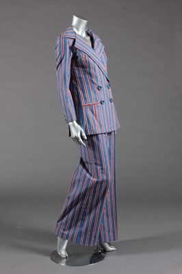 Lot 385 - A Mary Quant Ginger Group striped cotton...