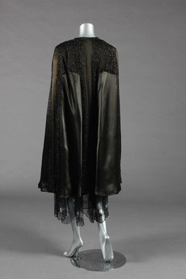 Lot 402 - A pretty black tulle tunic or over-dress,...