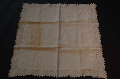 Lot 404 - Embroidered and monogrammed trouseau linen,...