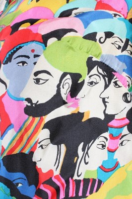 Lot 445 - A Ken Scott psychedelic printed silk foulard...