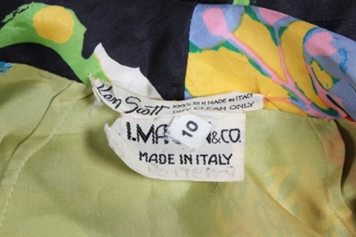 Lot 445 - A Ken Scott psychedelic printed silk foulard...