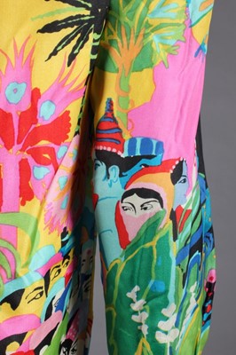 Lot 445 - A Ken Scott psychedelic printed silk foulard...
