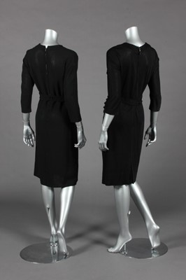 Lot 448 - Little black dresses, 1950s-early 60s,...
