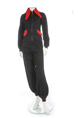 Lot 132 - A Liman Sportswear woollen ski suit, American,...